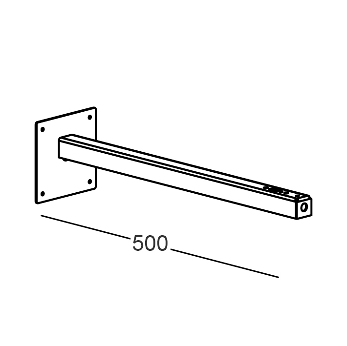 KIT.036 - Braccio per estensione a parete